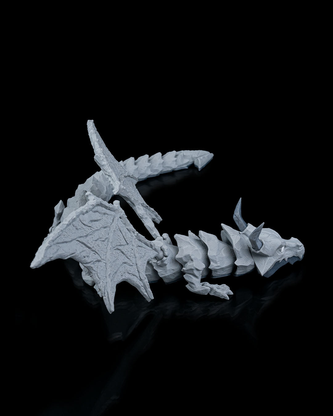 The Lithic Titan – 3D Printed Articulated Dragon