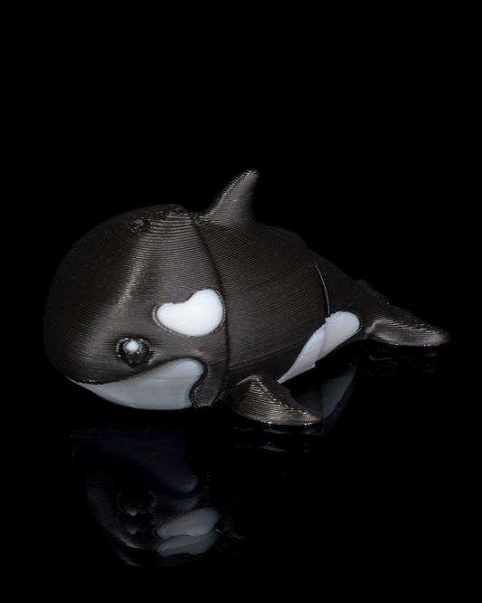 Tiny Orca Pocket Pal Toy & Keychain