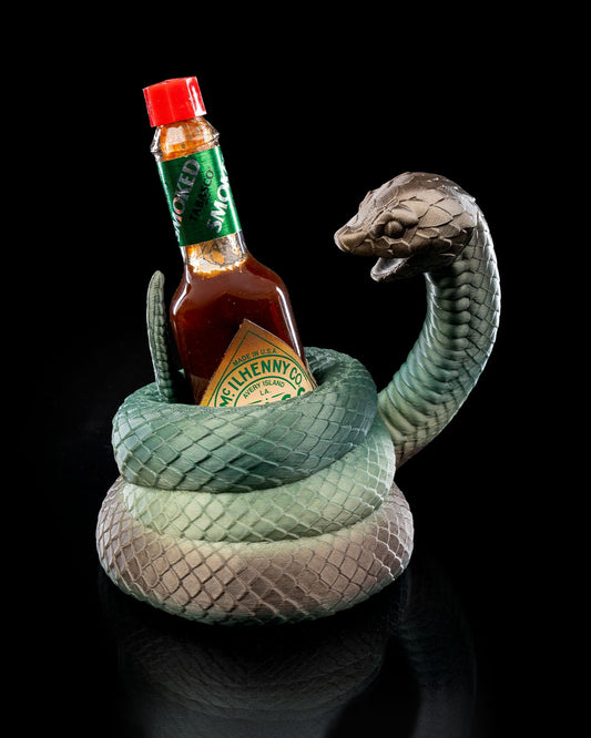 Viper 3D Printed Hot Sauce Holder – Bold and Fierce Tabasco Display