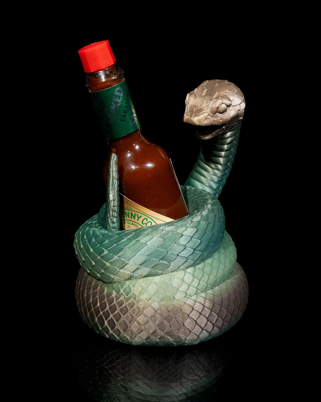 Viper 3D Printed Hot Sauce Holder – Bold and Fierce Tabasco Display