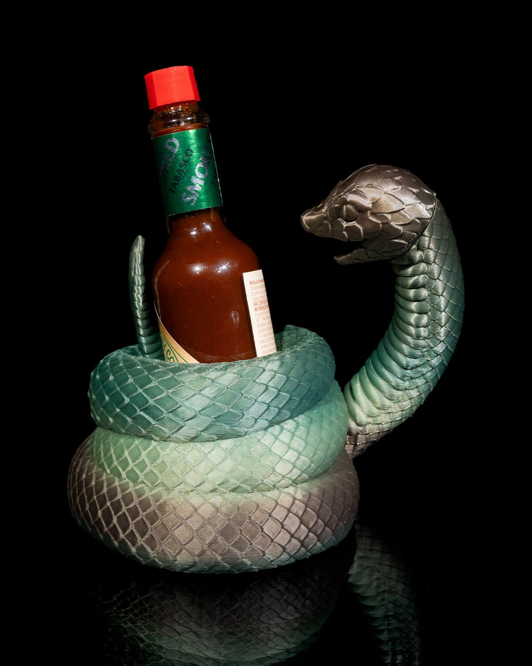 Viper 3D Printed Hot Sauce Holder – Bold and Fierce Tabasco Display