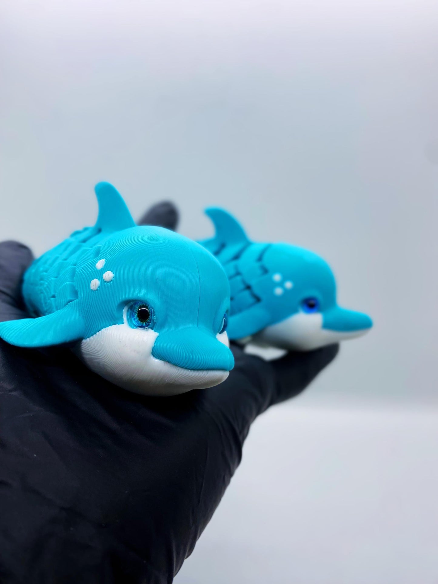 Dennis the Dolphin - Articulated Sea Creature Fidget Toy | Poseable Dolphin