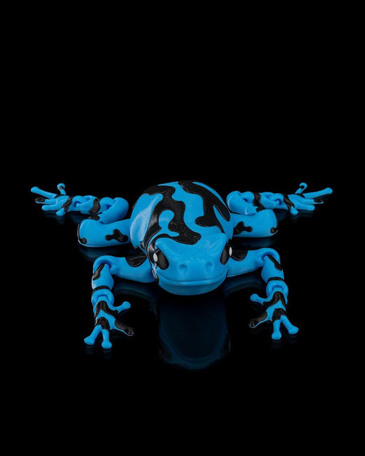 Darcy the Poison Dart Frog Toy - Articulated Frog Figurine, Realistic Educational Decor, Kids’ Animal Playset & Collector’s Item