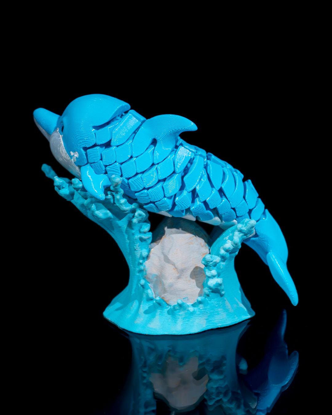 Dennis the Dolphin - Articulated Sea Creature Fidget Toy | Poseable Dolphin