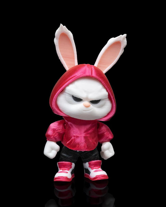 Hoodie Hopper– 3D Printed Articulated Bunny Dinosaur Toy & Keychain (Copy)