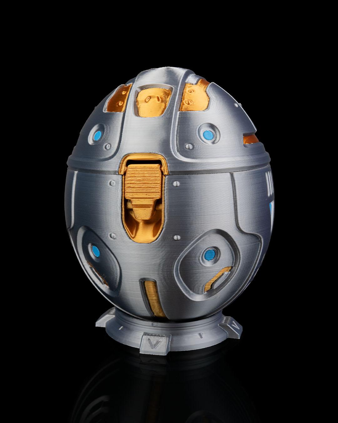Mystery Robot Dino Surprise Egg – 3D Printed Articulated Dinosaur Toy, Collectible DIY Puzzle, STEM Gift for Kids & Dino Fans