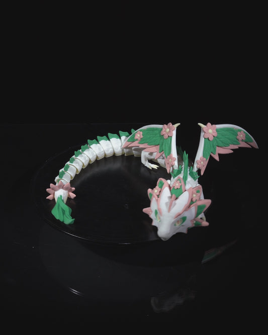 Floral Empress – 3D Printed Articulated Dragon