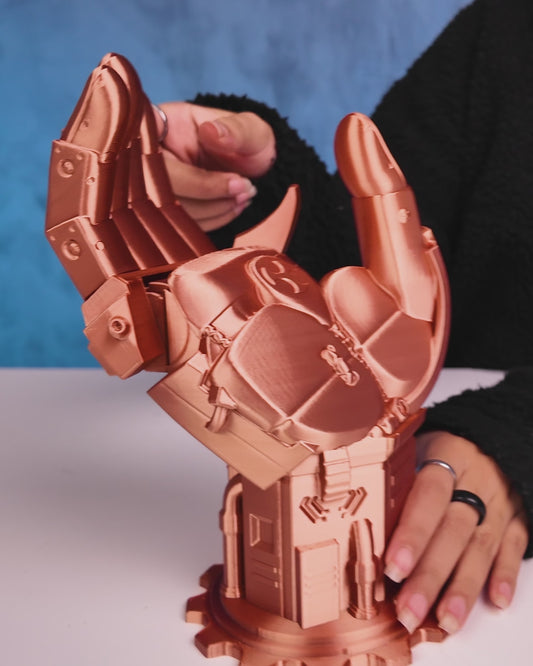 Gearbox Grab – 3D Printed Articulated Controller & Remote Holder | Mechanical Gaming Desk Organizer