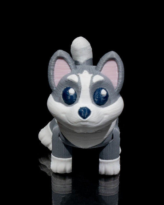 Husky Pocket Pal Toy & Keychain