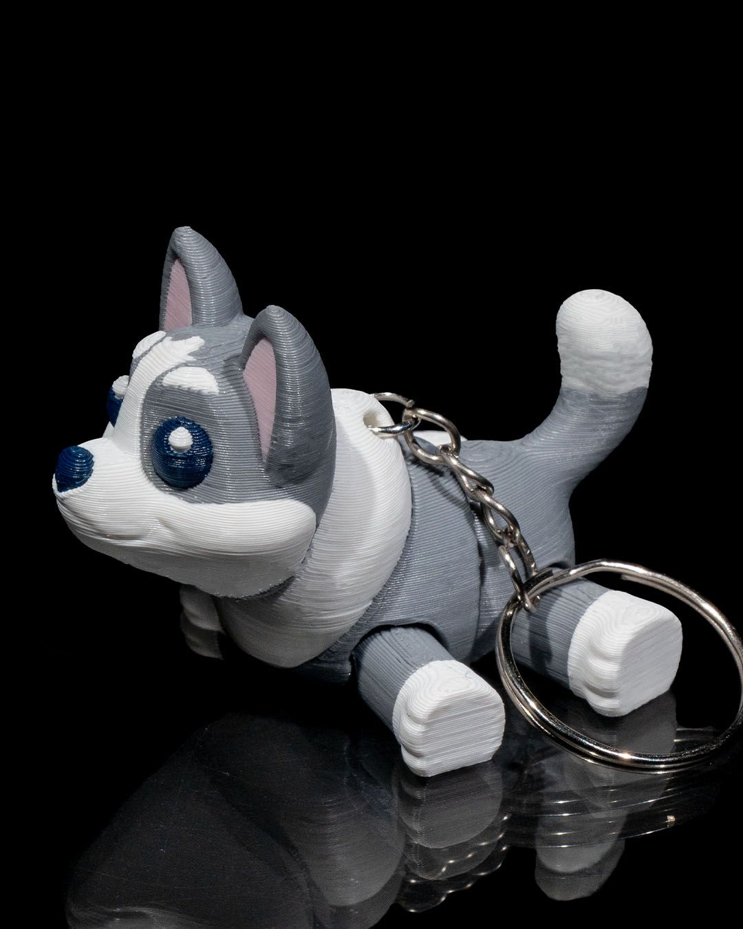 Husky Pocket Pal Toy & Keychain